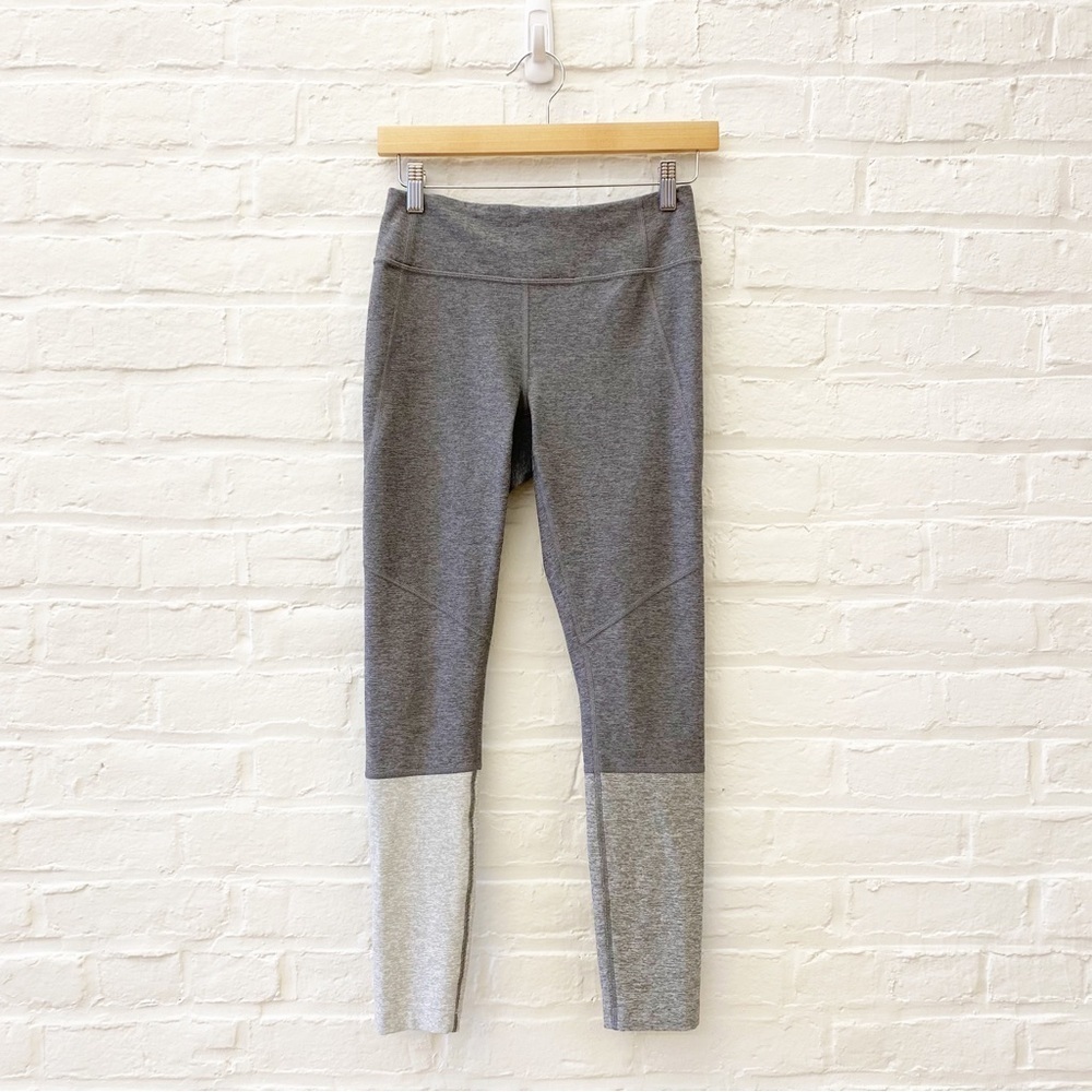 Outdoor Voices || Dipped‎ 7/8 Leggings Warmup Graphite Gray Colorblock Small
